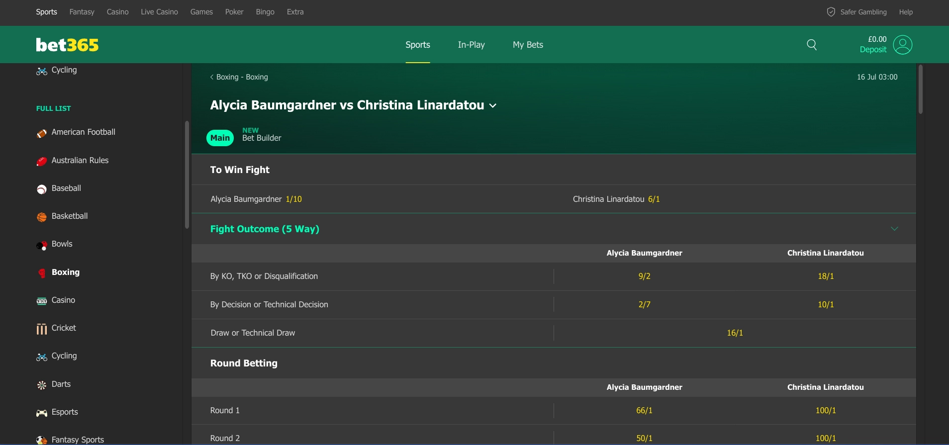 bet365 bet builder