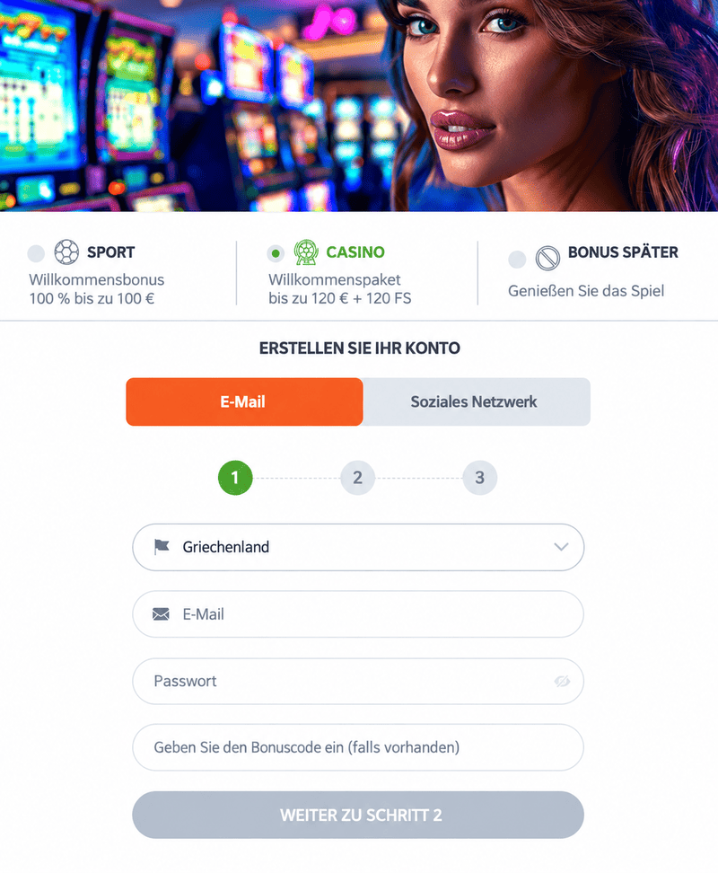 20bet-Anmeldung