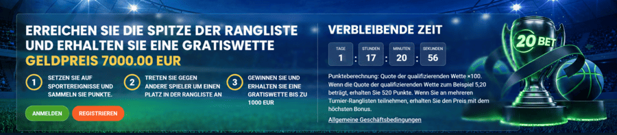 20bet Turnier-El